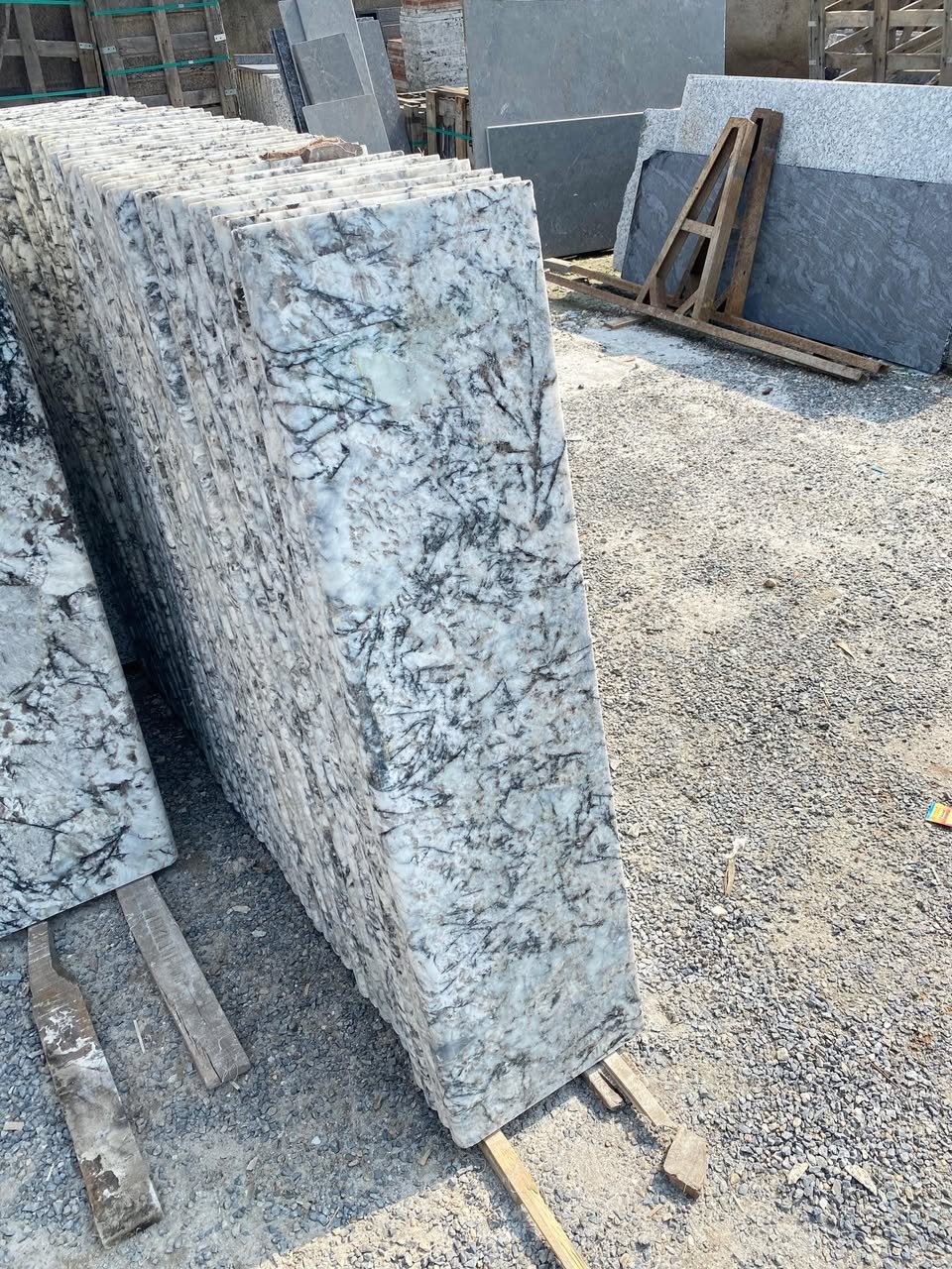 alaska white grenit steps